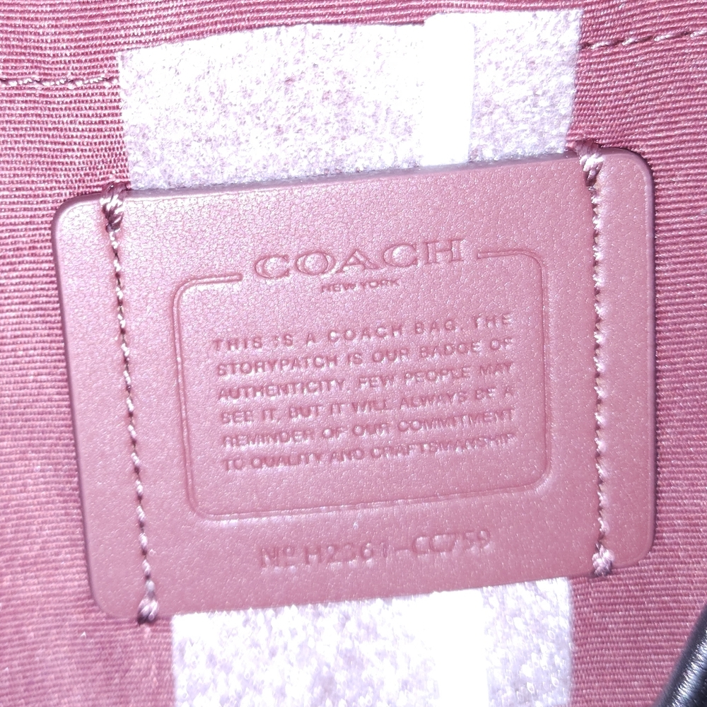 Coach Tan and Black Leopard Crossbody - Picture 3 of 7